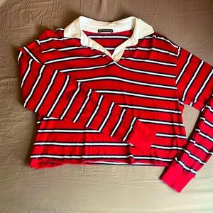 COPY - Brandy Melville striped long-sleeve red top